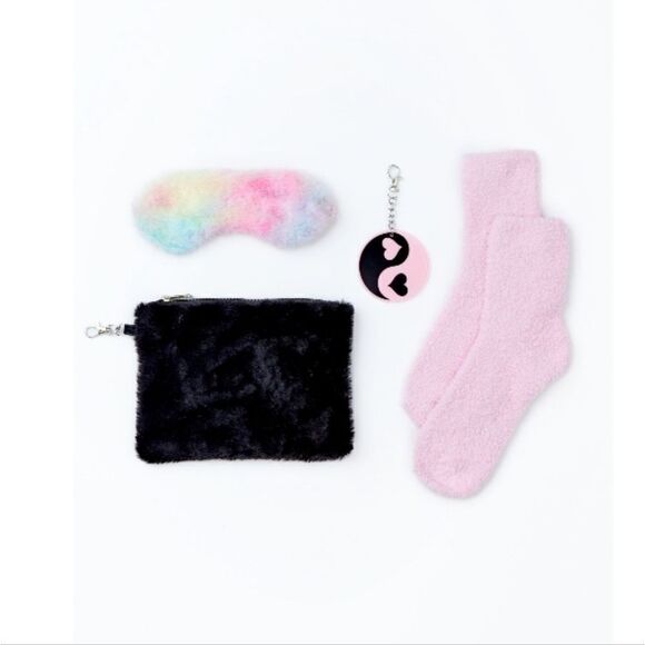 Girls Yin Yang Ombre Weekender Travel Vacation Duffle Bag 5-Piece Set - Picture 3 of 6